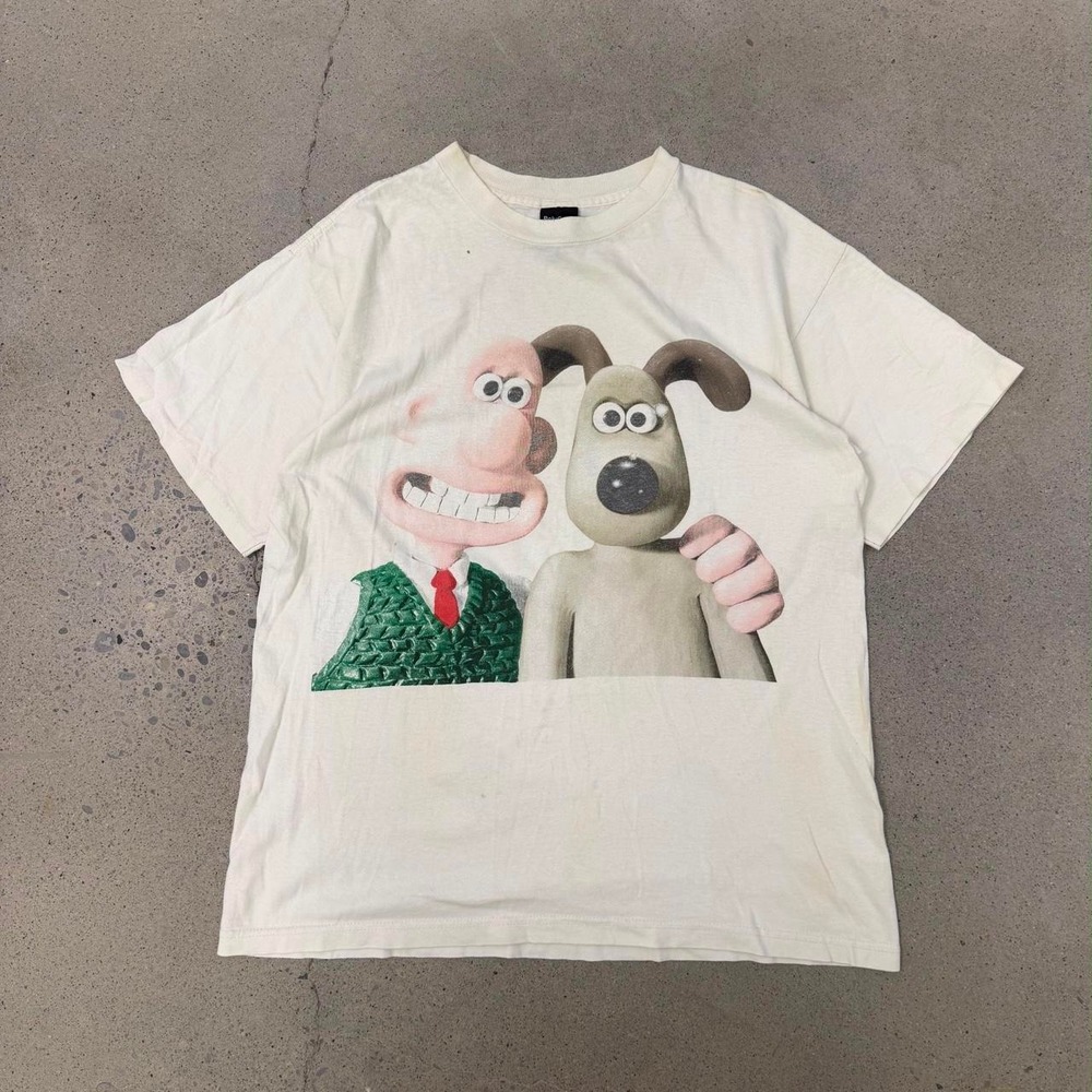 Vintage 1989 Wallace and Gromit Movie Promo T-Shirt (Size  L)